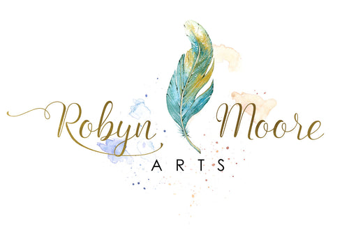 RobynMooreArts.com logo graphic arts business home page 