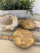 Coasters #87- Round Epoxy with feet - set of 2 - Sold