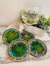 Coasters #75- Crystal Epoxy set of 4 - Sold