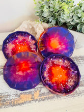 Coasters #76- Crystal Epoxy set of 4 - SOLD
