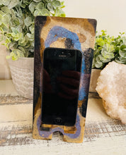 Phone Stand 15 - Black, Gold and Bronze with Blue Color Shift pigment