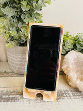 Phone Stand 18 - Boho Chic White and Gold Phone Holder