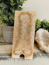 Phone Stand 18 - Boho Chic White and Gold Phone Holder