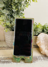 Phone Stand 19 - Green with Abalone Shells Phone Holder - SOLD