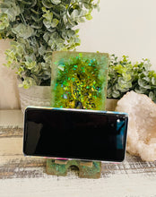 Phone Stand 19 - Green with Abalone Shells Phone Holder - SOLD