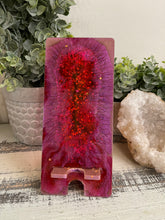 Phone Stand 20 - Pink and Orange with Pink Color Shift Phone Holder - SOLD