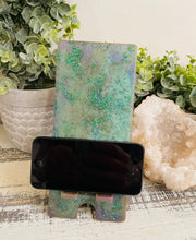 Phone Stand 21 - Blue. Lavender and Green Color Shift Phone Holder - SOLD