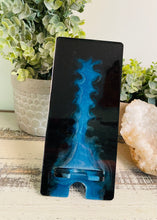 Phone Stand 24 - Black and Blue Teal Carolina Panthers Phone Holder - SOLD