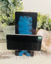 Phone Stand 24 - Black and Blue Teal Carolina Panthers Phone Holder - SOLD