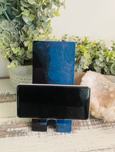 Phone Stand 26 - Black and Blue Teal Carolina Panthers Phone Holder