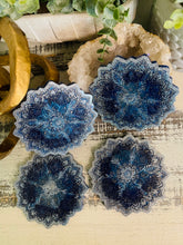 Coasters Flower #91- Crystal Epoxy set of 4