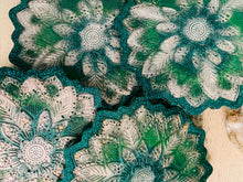 Coasters Flower #82- Crystal Epoxy set of 4 - SOLD