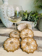 Coasters Flower #90- Crystal Epoxy set of 4 - Sold