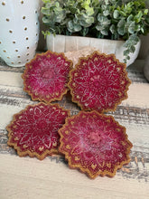 Coasters Flower #83- Crystal Epoxy set of 4