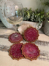 Coasters Flower #83- Crystal Epoxy set of 4