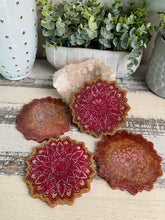 Coasters Flower #83- Crystal Epoxy set of 4