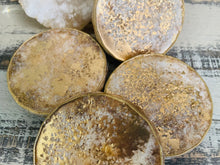 Coasters #86- Round Epoxy with feet - set of 4~ Sold