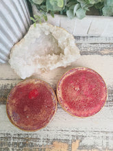 Coasters #94- Round Epoxy with feet - set of 2 - Sale