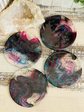 Coasters #95- Round Epoxy set of 4