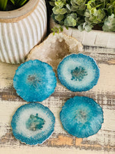 Coasters #71- Agate Epoxy set of 4 - Sold