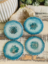 Coasters #71- Agate Epoxy set of 4 - Sold