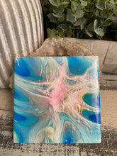 Coasters #98- Square Epoxy set of 6 - Sold