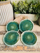 Coasters #100- Agate Epoxy set of 4 - SOLD
