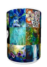 15oz ceramic art mug. Variety of art images.