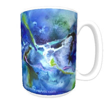 15oz art ceramic coffee mug supernova abstract painting