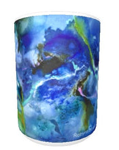 15oz art ceramic coffee mug supernova abstract painting