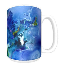 15oz art ceramic coffee mug supernova abstract painting