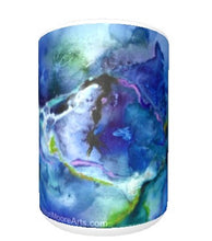 15oz art ceramic coffee mug supernova abstract painting