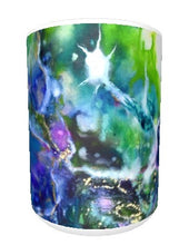 15oz art ceramic coffee mug Good Vibes