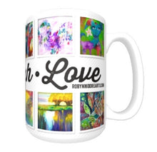 15oz ceramic art mug. Variety of art images.