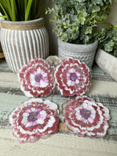 Coasters #102- Flower Epoxy set of 4 -SOLD