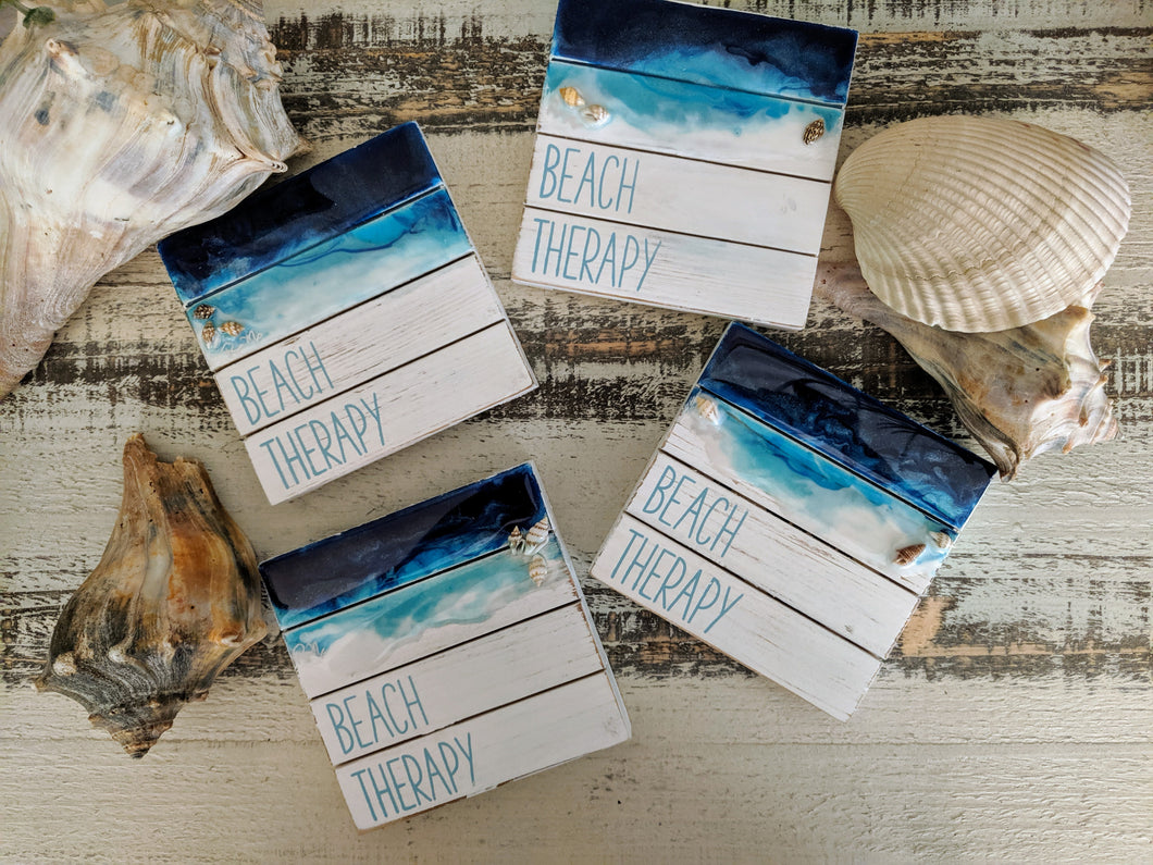 Coasters #10 - Square set of 4 -SOLD