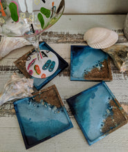 Coasters #4 - Square Epoxy set of 4 - Sold