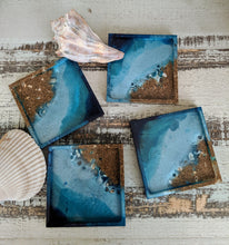 Coasters #4 - Square Epoxy set of 4 - Sold