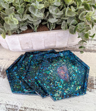 Coasters #12 - Octagon Epoxy set of 4 - Sold