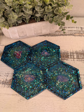 Coasters #12 - Octagon Epoxy set of 4 - Sold