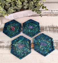 Coasters #12 - Octagon Epoxy set of 4 - Sold