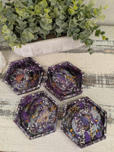 Coasters #13 - Octagon Epoxy set of 4 - SOLD