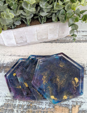 Coasters #15 - Octagon Epoxy set of 4 - Sold