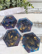 Coasters #15 - Octagon Epoxy set of 4 - Sold