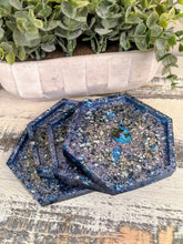 Coasters #16 - Octagon Epoxy set of 4 - Sold