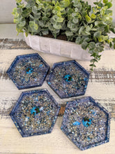 Coasters #16 - Octagon Epoxy set of 4 - Sold