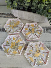 Coasters #17- Octagon Epoxy set of 4 - Sold