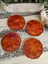 Coasters #27- Agate Epoxy set of 4 - SOLD