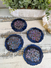 Coasters #28- Agate Epoxy set of 4 - Sold