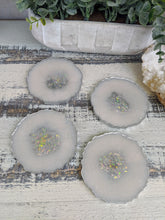 Coasters #29- Agate Epoxy set of 4 - Sold